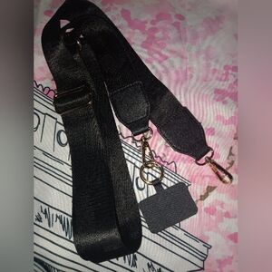 New Black Adjustable Strap with Gold Hardware
